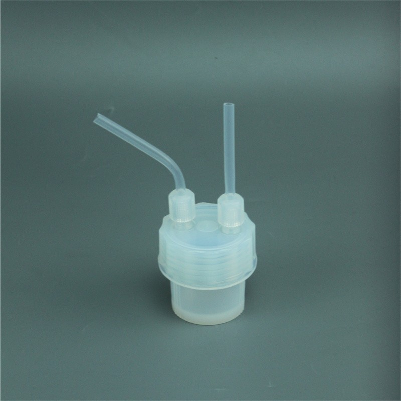 60ml PFA Dual-Neck Impingement Bottle, with 1/4