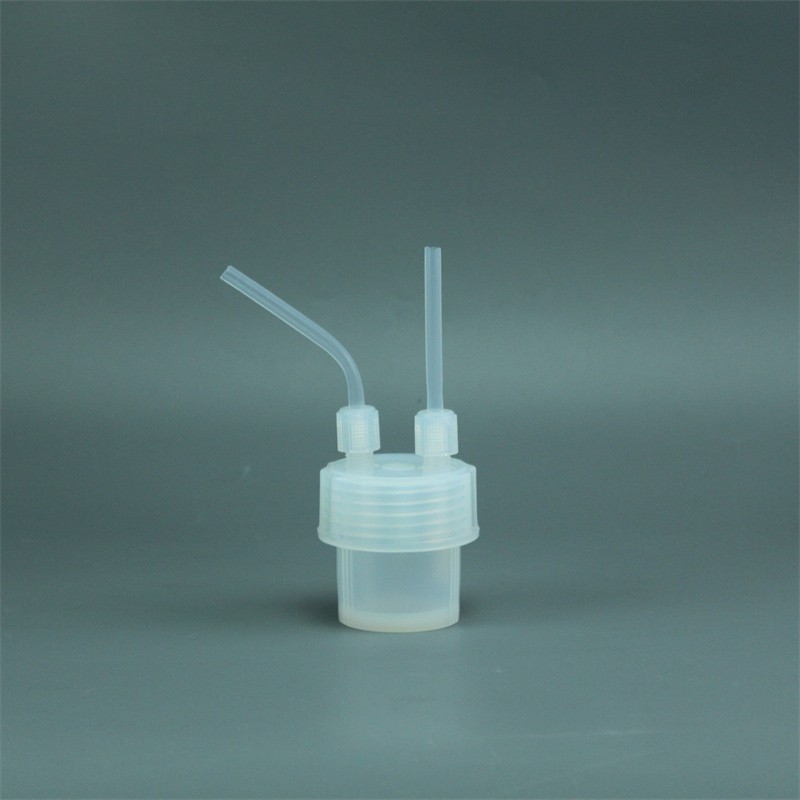 60ml PFA Dual-Neck Impingement Bottle, with 1/4