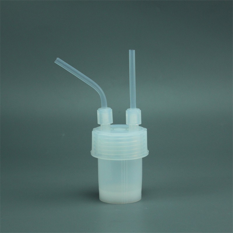 90ml PFA Dual-Neck Impinger Bottle with 1/4