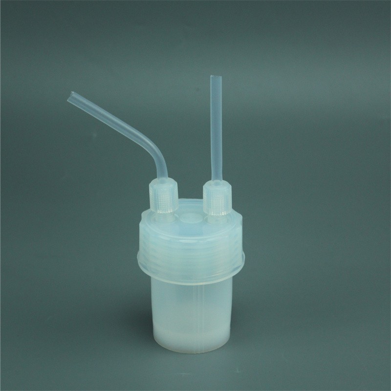90ml PFA Dual-Neck Impinger Bottle with 1/4