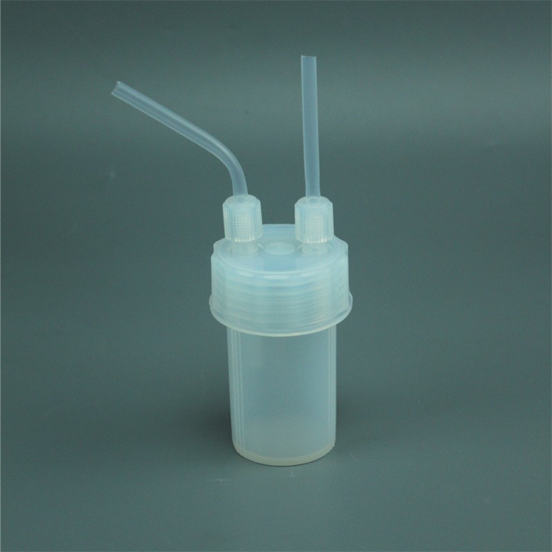 120ml PFA Dual-Neck Impinger Bottle with 1/4