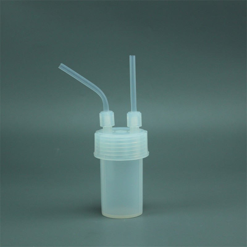 120ml PFA Dual-Neck Impinger Bottle with 1/4