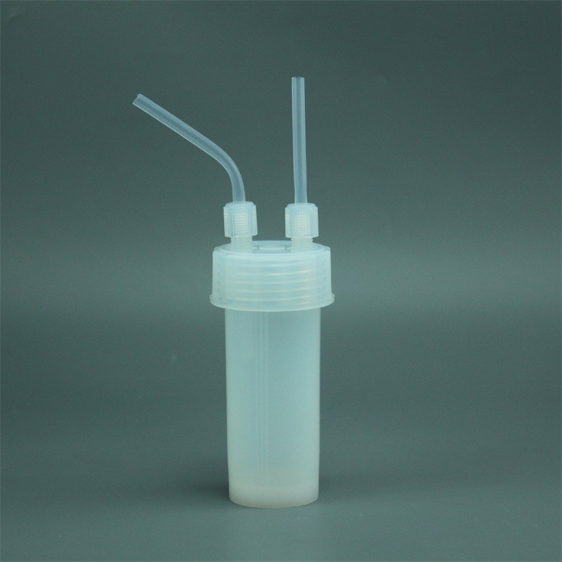 180ml PFA Dual-Neck Impinger Bottle with 1/4