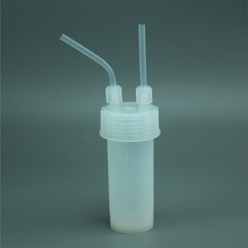 180ml PFA Dual-Neck Impinger Bottle with 1/4