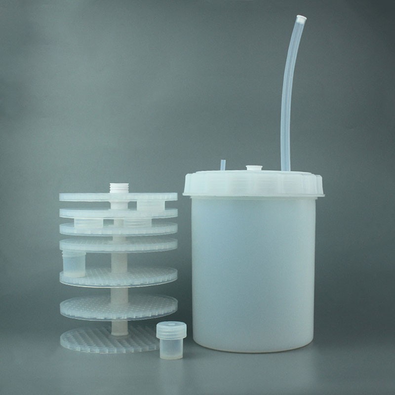4000ml PFA vial cleaning system with vial rack
