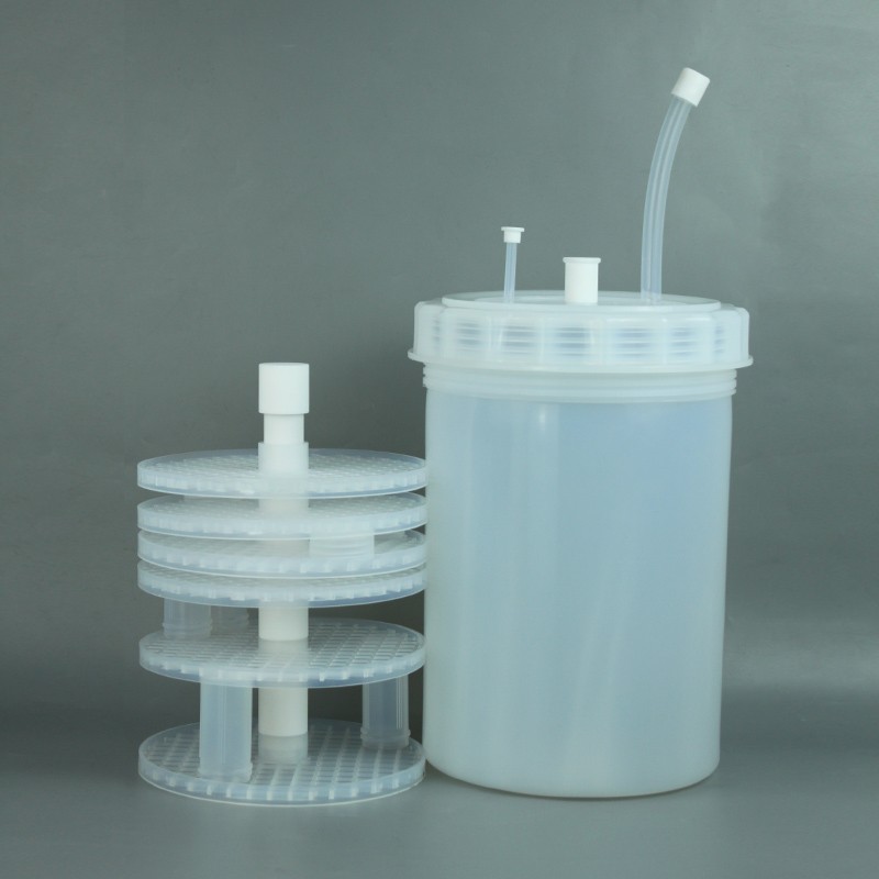 6000ml PFA vial cleaning system with vial rack