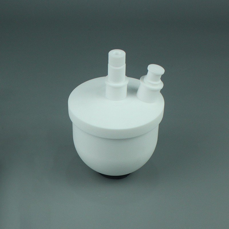 500ml PTFE flaks, 2 necks, rounded bottom