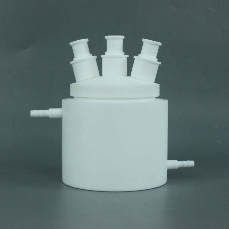 250ml PTFE flaks, 3 necks, with jacket