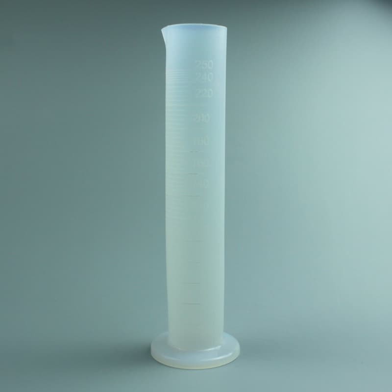 250ml PFA graduated cylinder with graduations