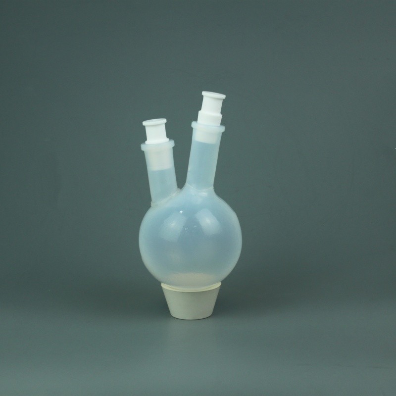 500ml PFA round-bottom flask with two necks