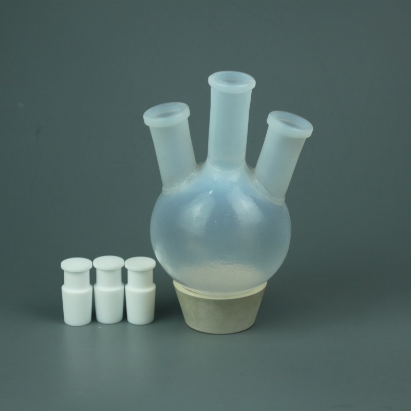 500ml PFA round-bottom flask with three necks