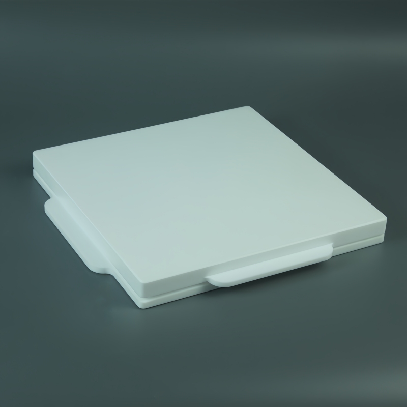 PTFE square silicon wafer box,25*25*3mm