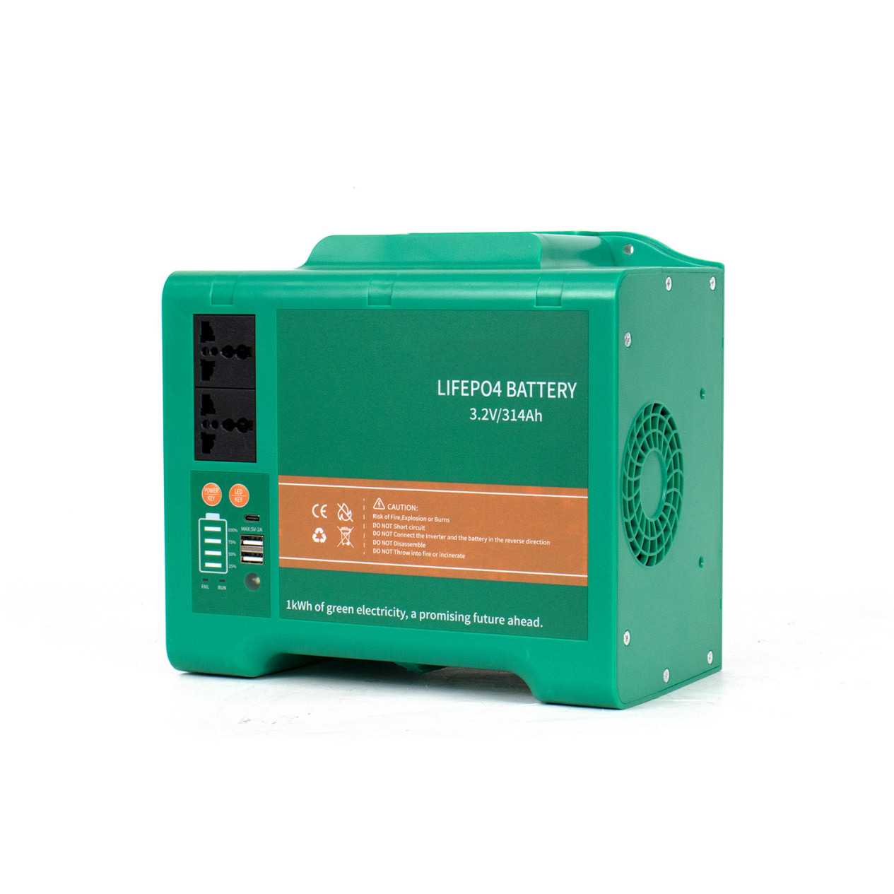 N1-300 All-in-One Solar Energy Storage System green