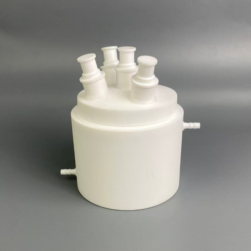 2000ml PTFE flaks with 4 necks,flat bottom