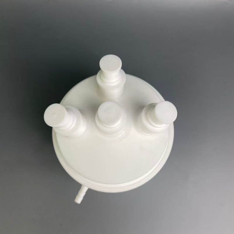 2000ml PTFE flaks with 4 necks,flat bottom