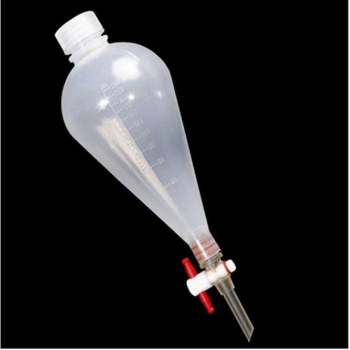 PP separating funnel with Screw cap