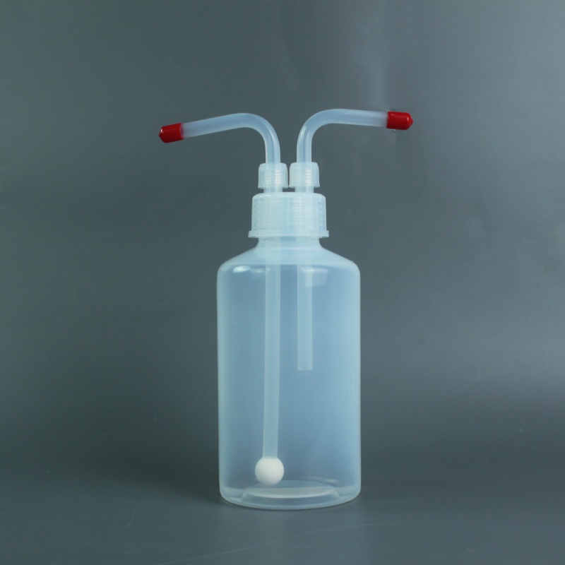 PFA gas washing bottle 1000ml,10mm port